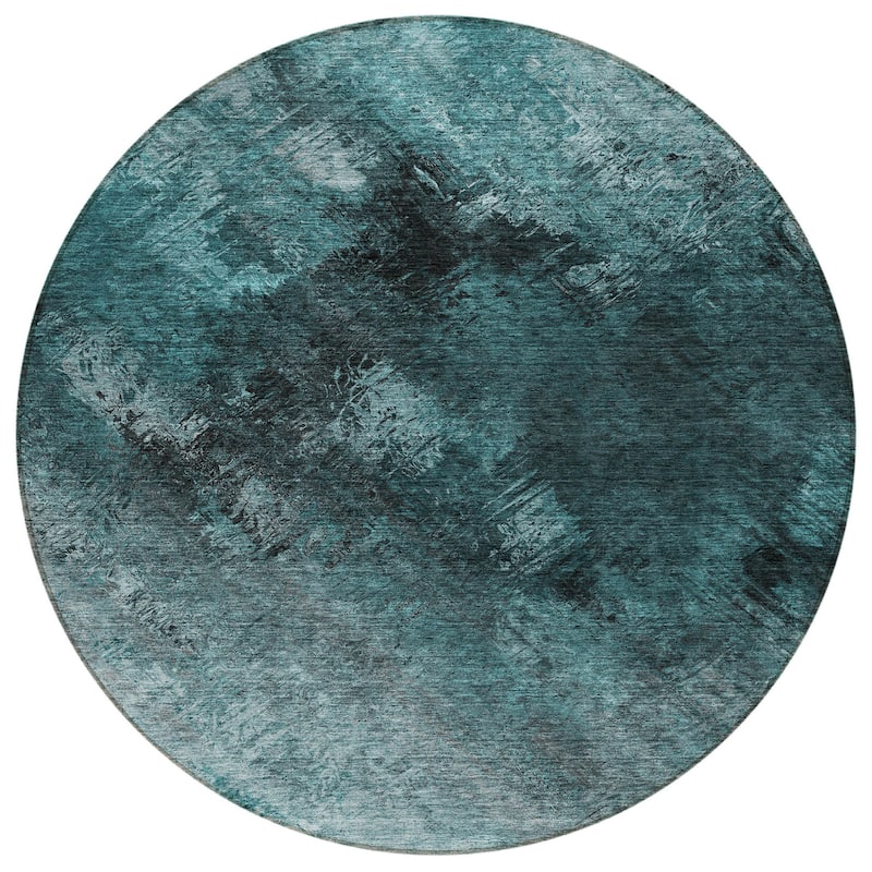 HomeRoots Abstract Transitional Rectangle Outdoor Rug