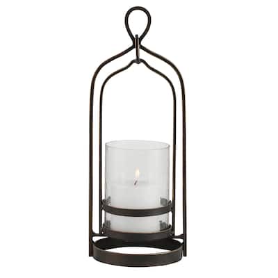 Uttermost Shepherd Bronze Candleholder - 6"W x 15.25"H x 5.5"D