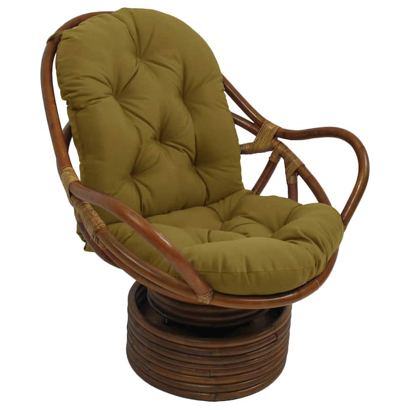 Blazing Needles 48-inch Swivel Rocker Cushion - 24 x 48 - Wheat