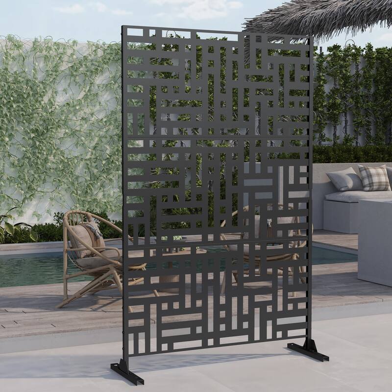 Outdoor Pattern Privacy Metal Screen Patio Garden Fence Panel