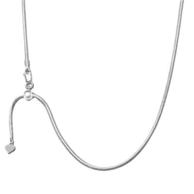 Victoria Townsend .925 Sterling Silver Adjustable Soft Chain Necklace