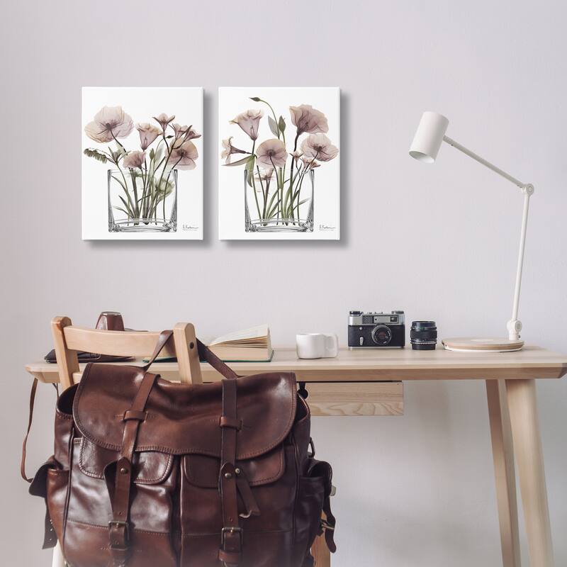 Stupell Earthy Infatuation Bouquet Canvas Wall Art Design By Albert Koetsier (Set of 2)
