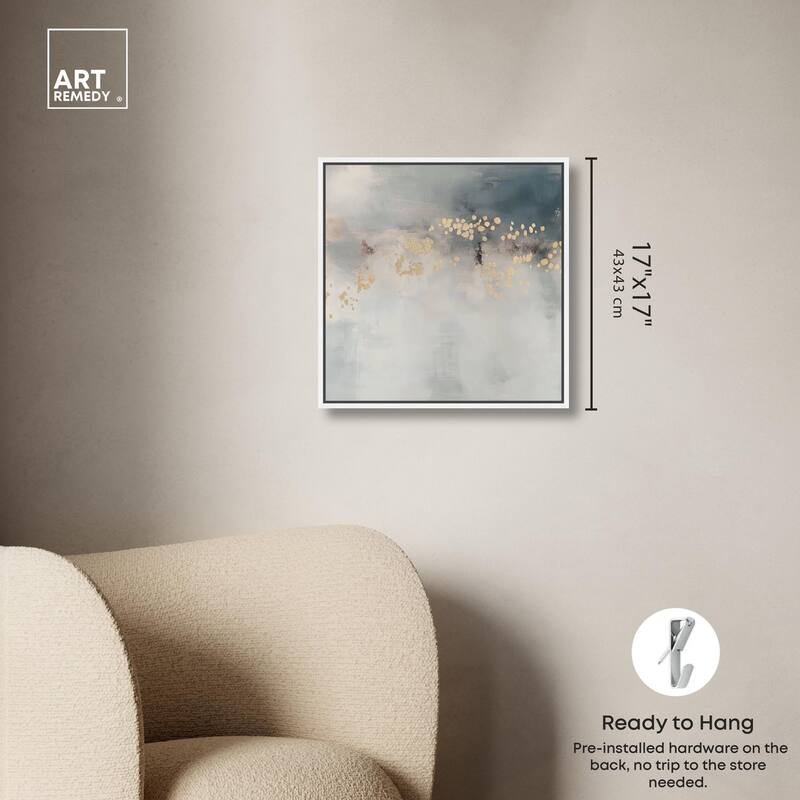 Golden Scatter Canvas by Art Remedy