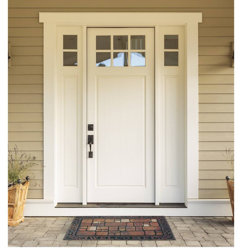 Brick Pattern Rectangular Welcome Doormat - 18" x 30"