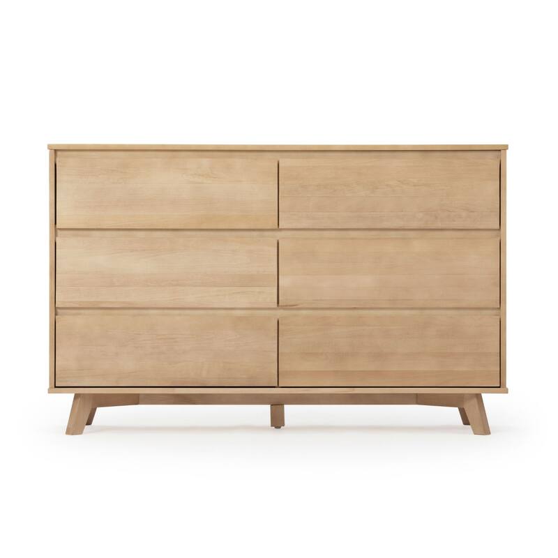 Plank and Beam Scandinavian 6-Drawer Dresser