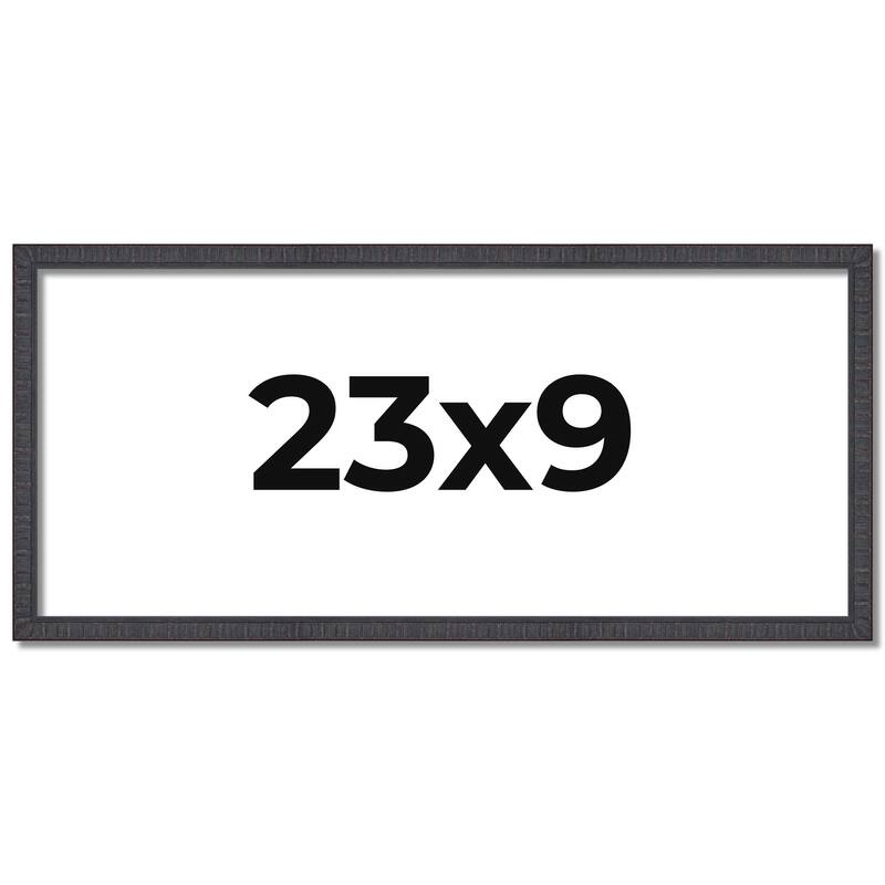 23x9 Frame Brown Solid Wood Picture Frame - Complete Modern Photo