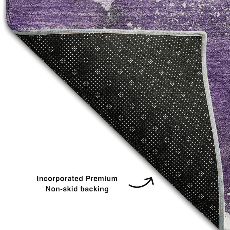 Premium Washable Super Soft Abstract Contemporary Mayfield Rug