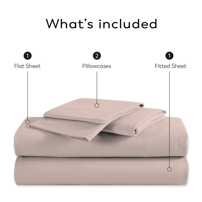 Color Sense Cotton 225TC Silky Wrinkle Resistant Sheet Set