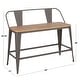 preview thumbnail 4 of 19, Carbon Loft Samira Industrial Counter Height Bench - N/A