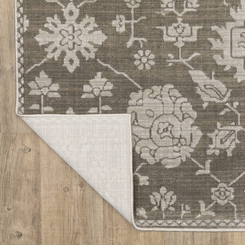 Style Haven Ingram Two-Tone Oriental Grey/ Light Grey Area Rug