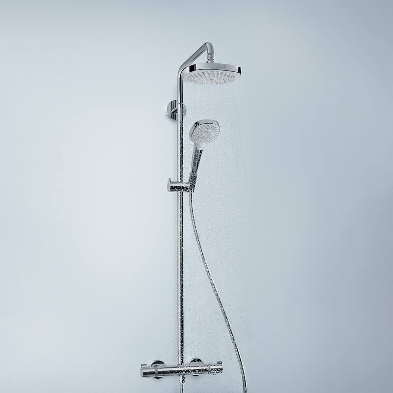 Hansgrohe 04698 Croma Select E Thermostatic Shower System with Shower - Chrome