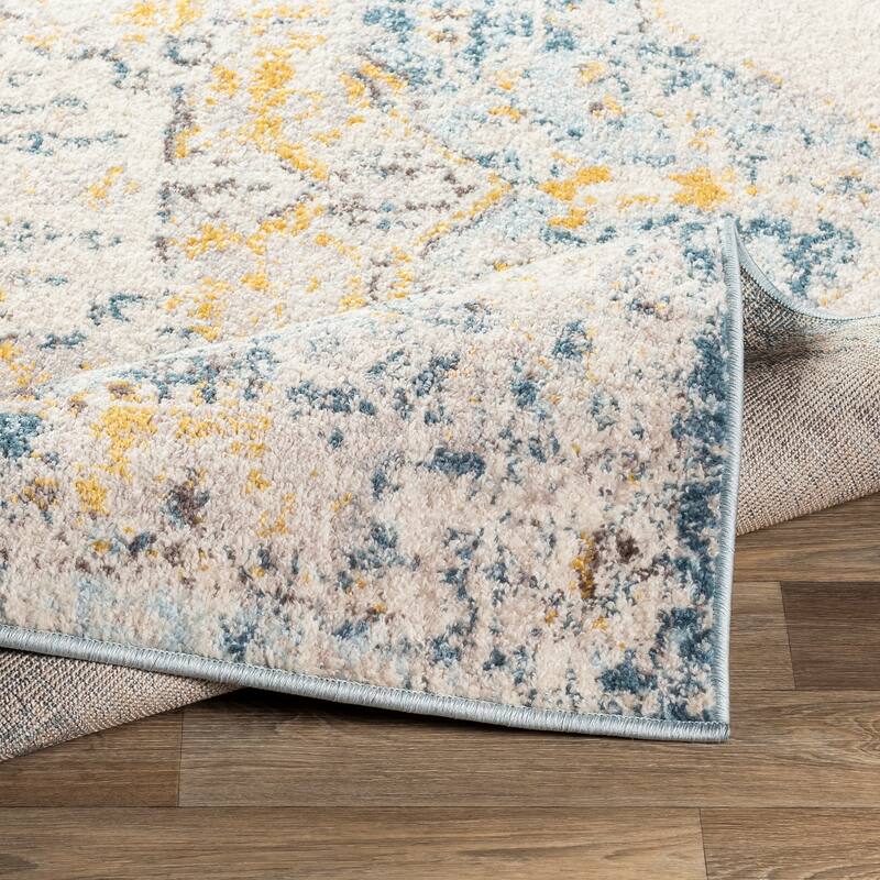 Livabliss Irma Distressed Traditional Medallion Area Rug