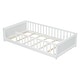 preview thumbnail 56 of 58, Sturdy Structure Floor Twin size Platform Bed with Built-in Book Storage Rack,Kids and Baby