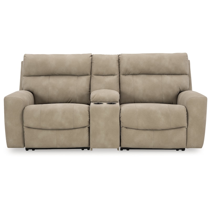 Signature Design by Ashley Next-Gen DuraPella 3-Piece Power Reclining Sectional Loveseat with Console - 91"W x 42"D x 42"H