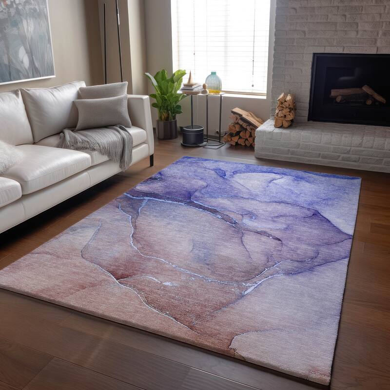 Premium Washable Super Soft Contemporary Abstract Mayfield Rug