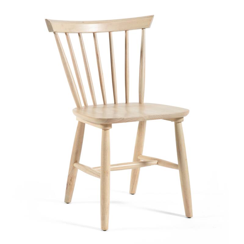 Furniture of America Zailen Mid-Century Modern 5-Piece White Oak Wood Extendable Dining Table Set