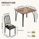 preview thumbnail 18 of 29, Dining Table Set for 2, Kitchen Table Chairs Set of 2 with PU Upholstered Cushion