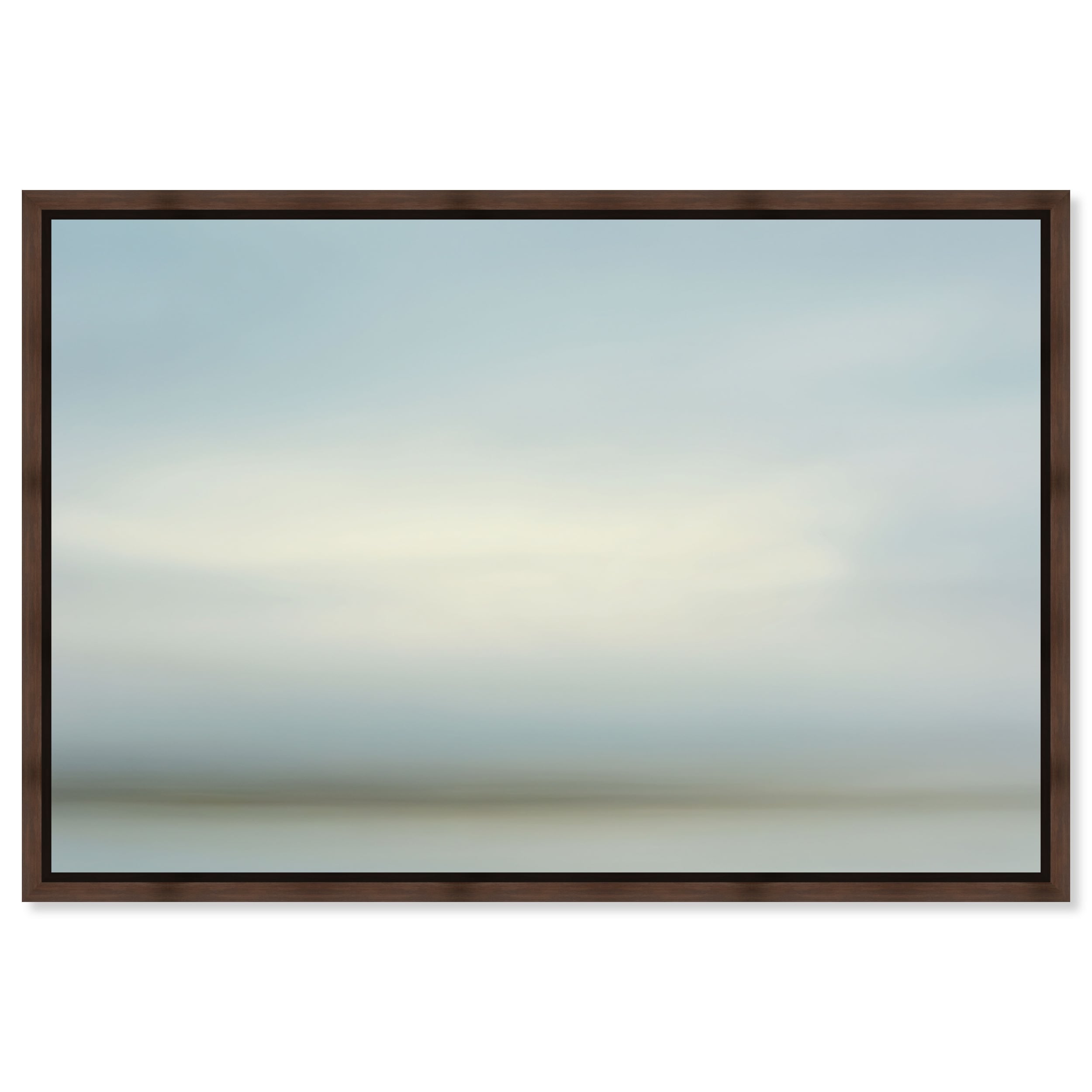 Frozen Dawn Gold Boho Wall Art Framed Canvas Print by Art Remedy