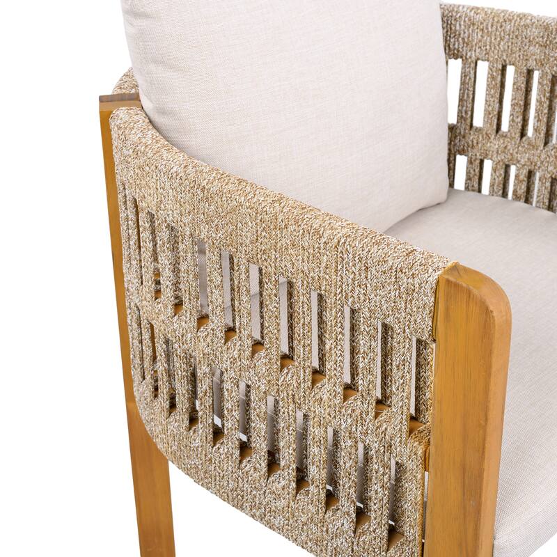 Christopher Knight Home - Isolde Acacia Wood Outdoor Dining Chair（Set of 2）