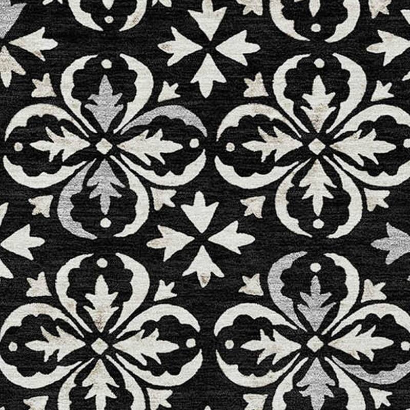 HomeRoots Floral Transitional Rectangle Outdoor Rug