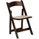 preview thumbnail 23 of 65, Wood Folding Chair with Vinyl Padded Seat (Set of 2)