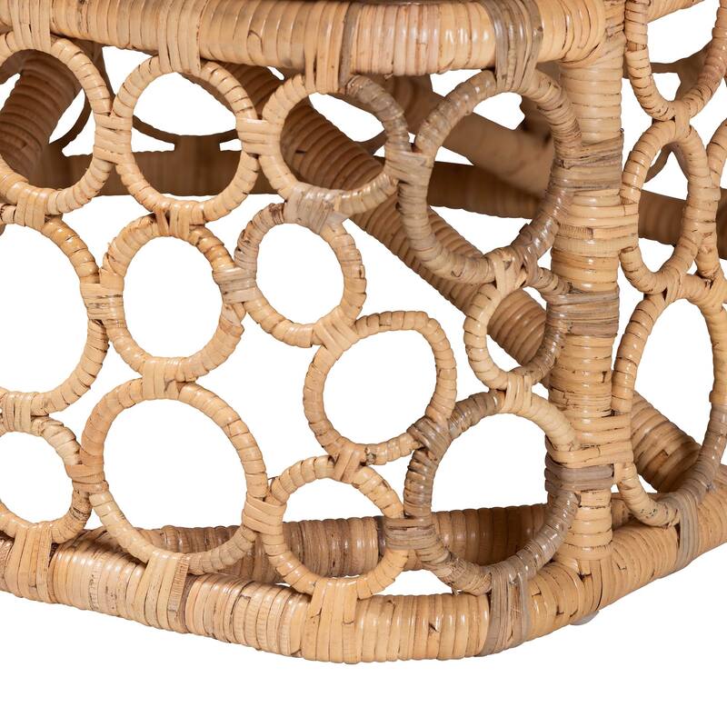 Prisca Bohemian Light Honey Rattan Accent Chair