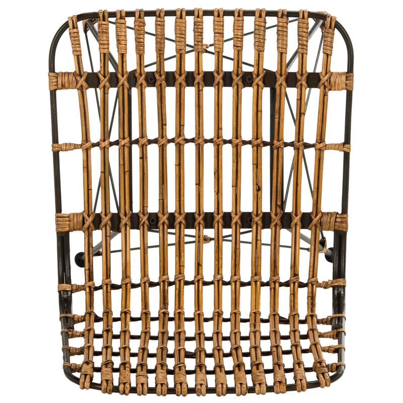 SAFAVIEH Innocenta Wicker Croco Brown Dining Chair (Set of 2) - 18.1" x 19.7" x 33.7" - 18Wx20Dx34H
