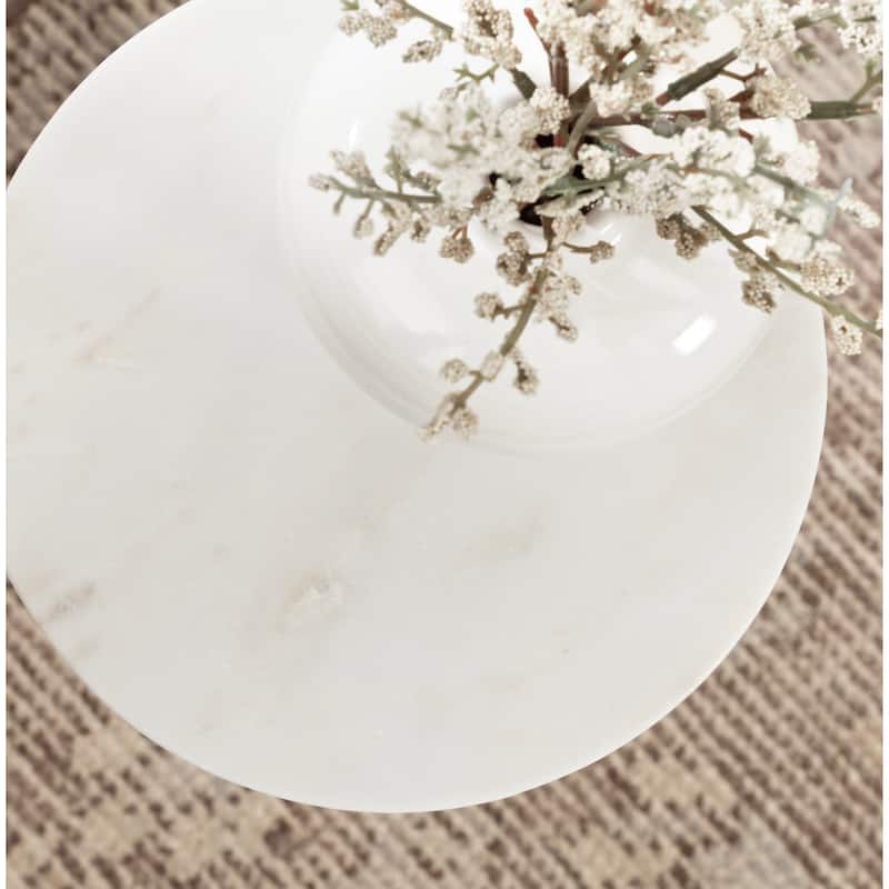 Kate and Laurel Paynter Marble Drink Table