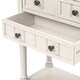 preview thumbnail 23 of 33, Moda Narrow Console Table, Slim Sofa Table with Three Storage Drawers