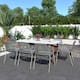 Option White Table & Grey Chairs