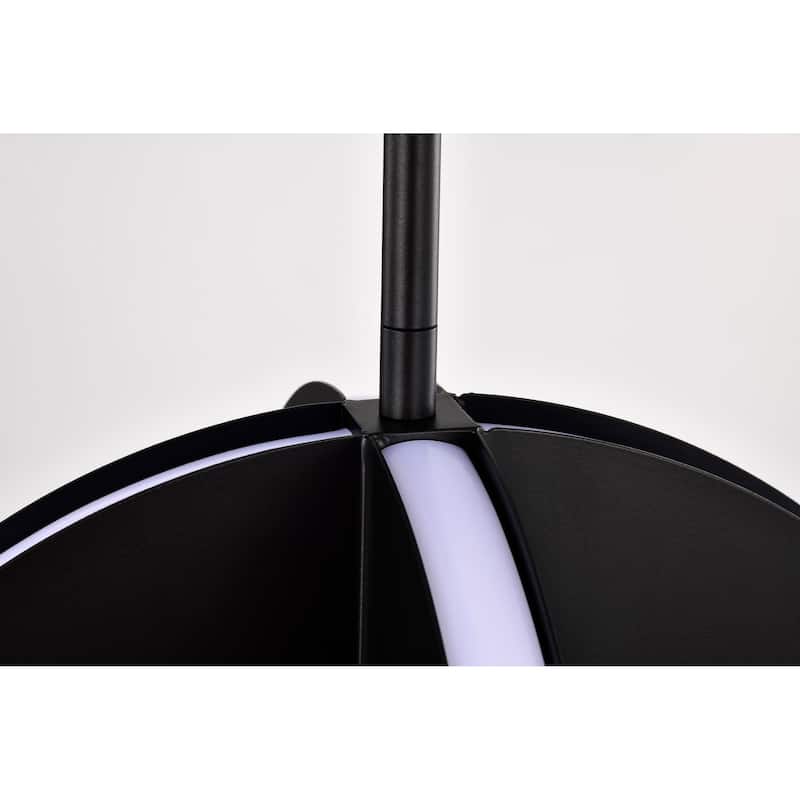 Blaine 13 Inch LED Pendant Matte Black Acrylic Lens - Matte Black