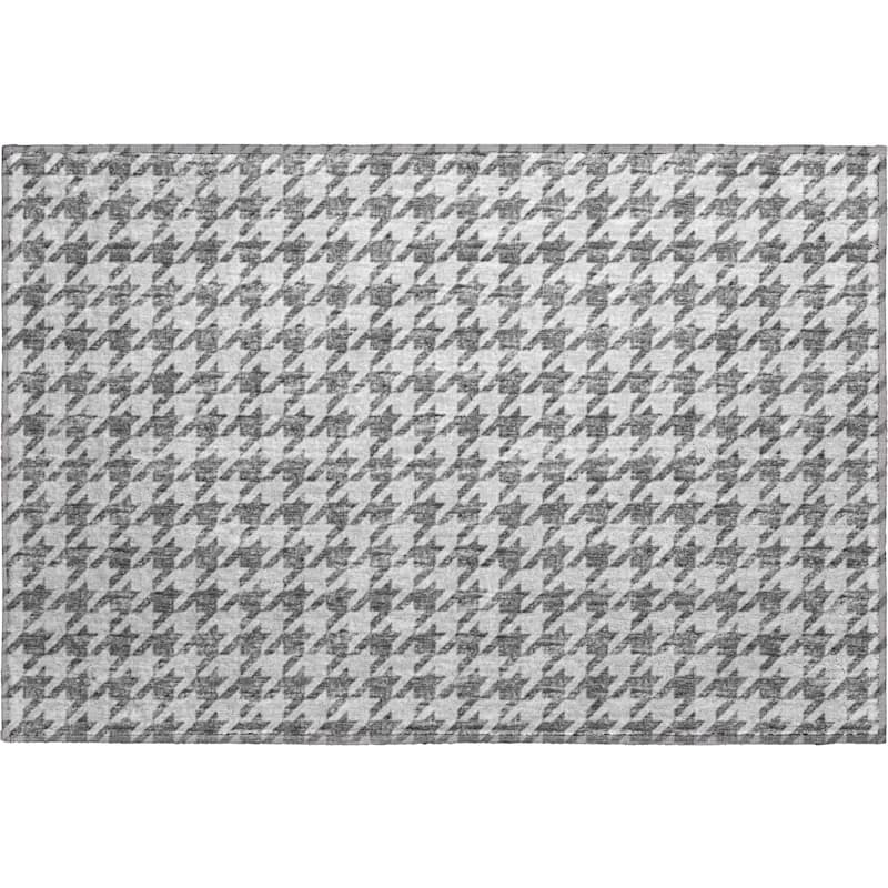 Premium Washable Super Soft Modern Houndstooth Mayfield Rug