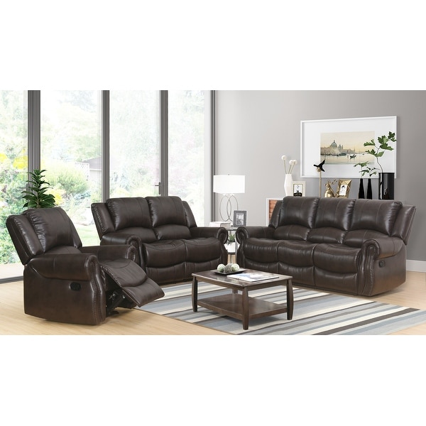 Abbyson Bradford Manual Reclining Sofa Set. Opens flyout.