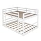 preview thumbnail 35 of 34, Multi-Functional Bunk Bed with 2 Built-in Ladder, Solid Wood Bed Frame, Low Bunk Beds with Safety Guardrail for Kids Boys Girls