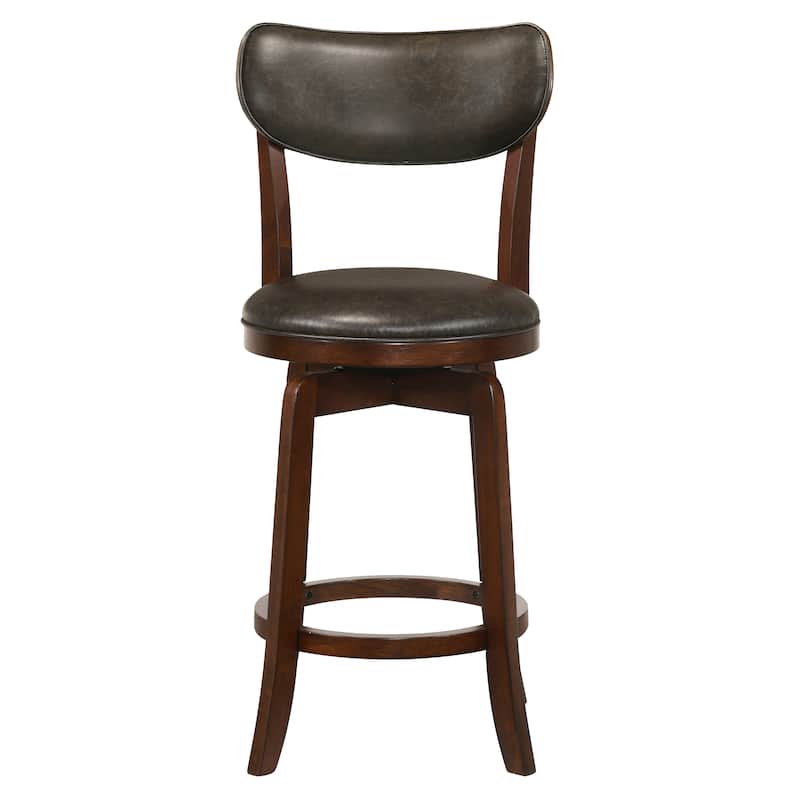 Irvi Traditional Rubberwood 3-Piece Barstool Counter Height Dining Set by Furniture of America
