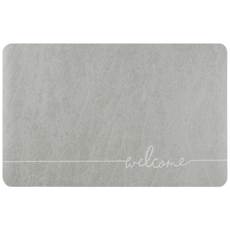 Absorbent Bath Mat Rug, Quick Drying Mat Bath Mat Non-Slip Floor Rug Rubber Backed for Bathroom Kitchen Shower Sink