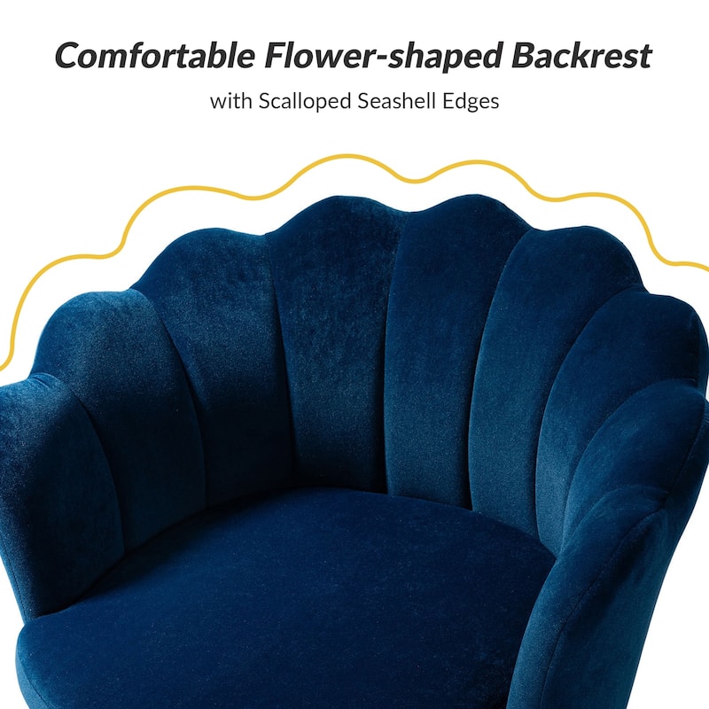 Xabier Cute Modern Upholstered Barrel Chair Accent Chair with Tufted Back by HULALA HOME