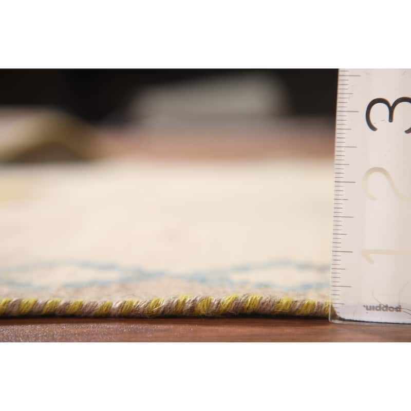 Kilim Shiraz Persian Vintage Area Rug Hand-Woven Wool Carpet - 3'10" x 4'6"