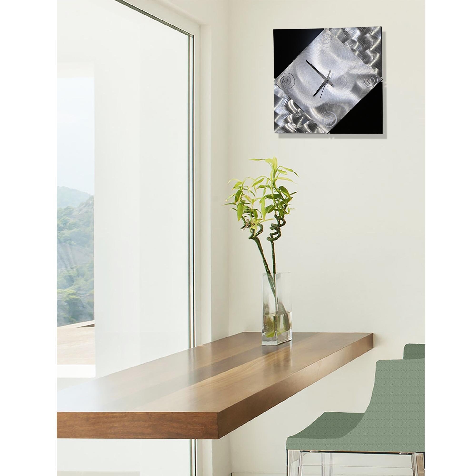 Shop Statements2000 Modern Metal Wall Clock Art Abstract Decor By
