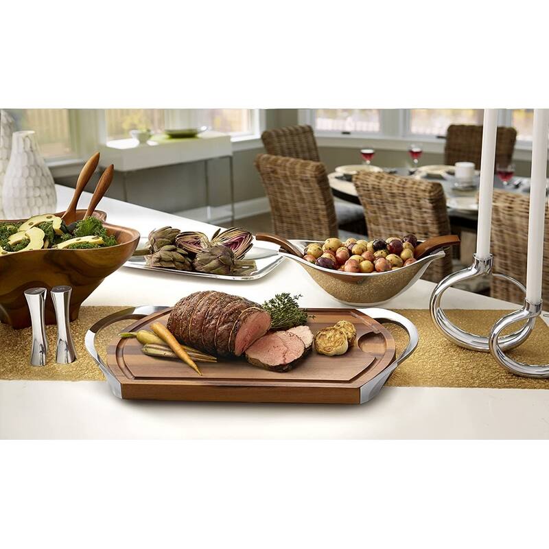 Nambe Carve and Serve Station - 22 inches