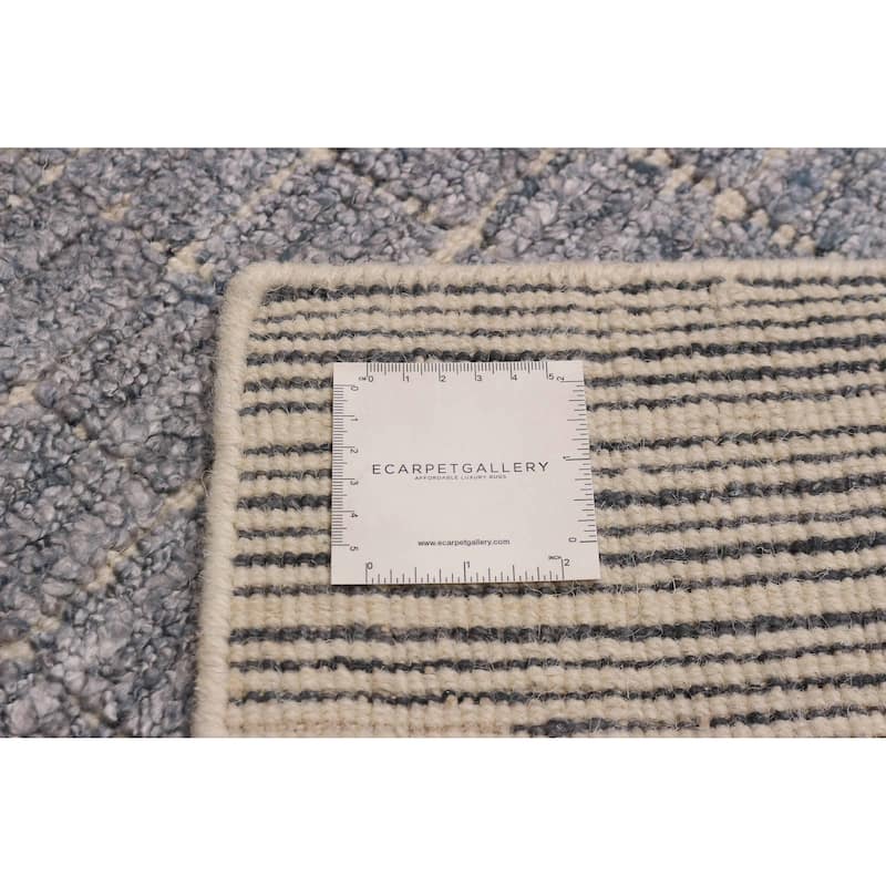 ECARPETGALLERY Hand Loomed Kashkuli Gabbeh Grey Silk Rug - 8'4 x 9'7