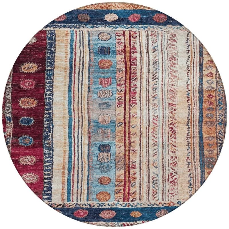 HomeRoots Striped Transitional Rectangle Outdoor Rug