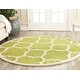 preview thumbnail 31 of 86, SAFAVIEH Handmade Cambridge Rosy Modern Moroccan Wool Rug 6' Round - Green/Ivory