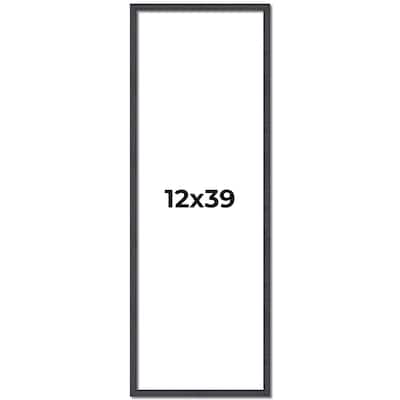 12x39 Frame Brown Picture Frame - Complete Modern Photo Frame Includes