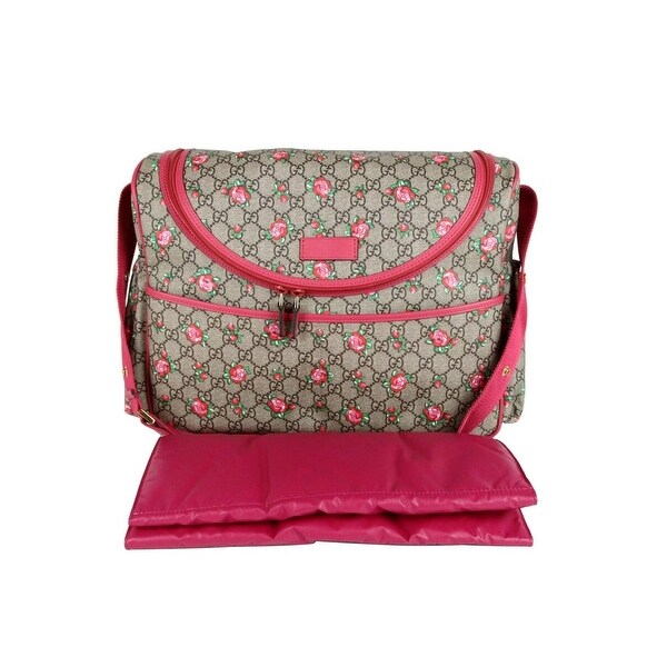 gucci diaper bag with roses