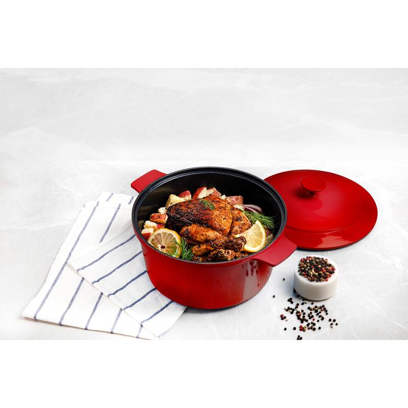 Granitestone Dutch Oven 5 Qt Nonstick Cooking Pot With Lid