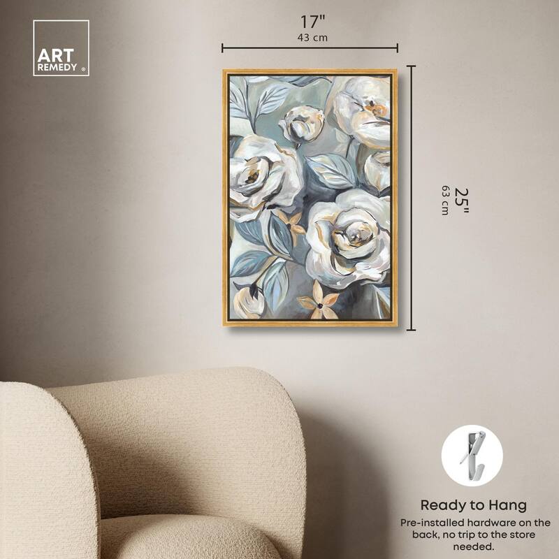 Grey Delight Canvas by Art Remedy