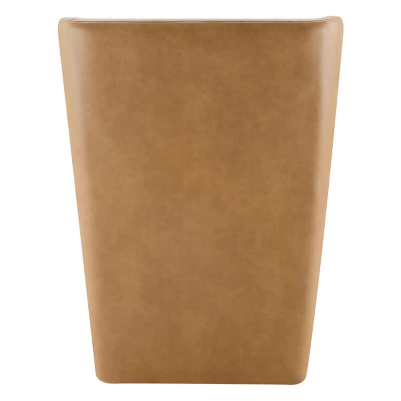 Spruce & Spring Iris Modern Upholstered Fabric Dining Chair with Casters