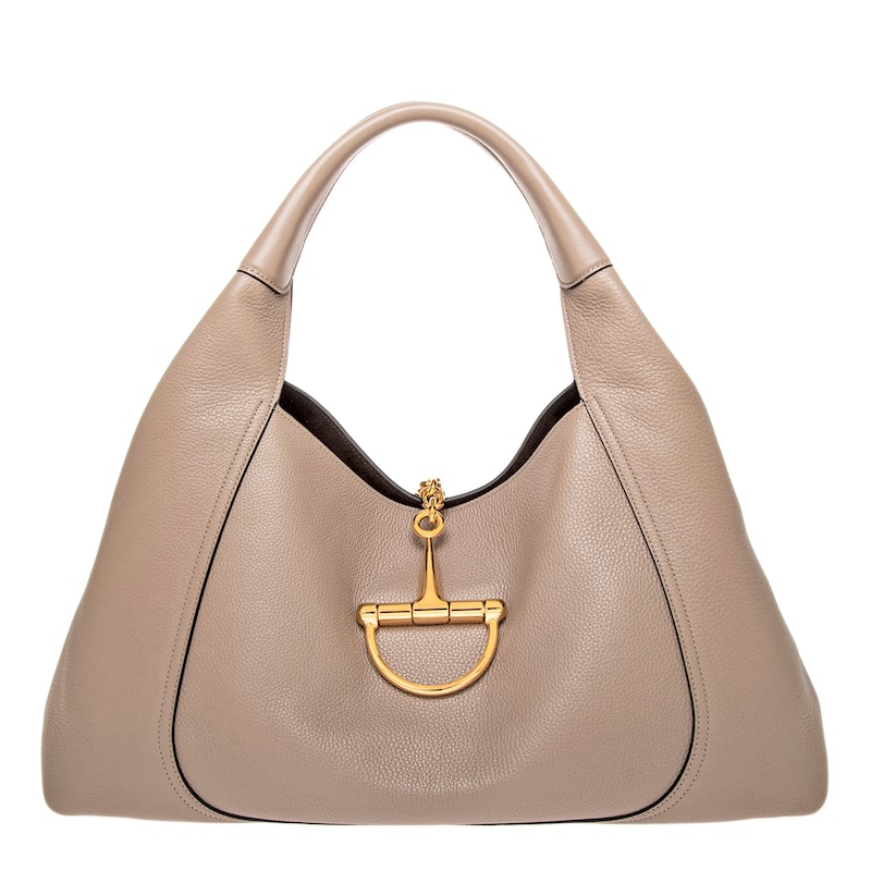 Gucci Softbit Maxi Shoulder Bag - Taupe