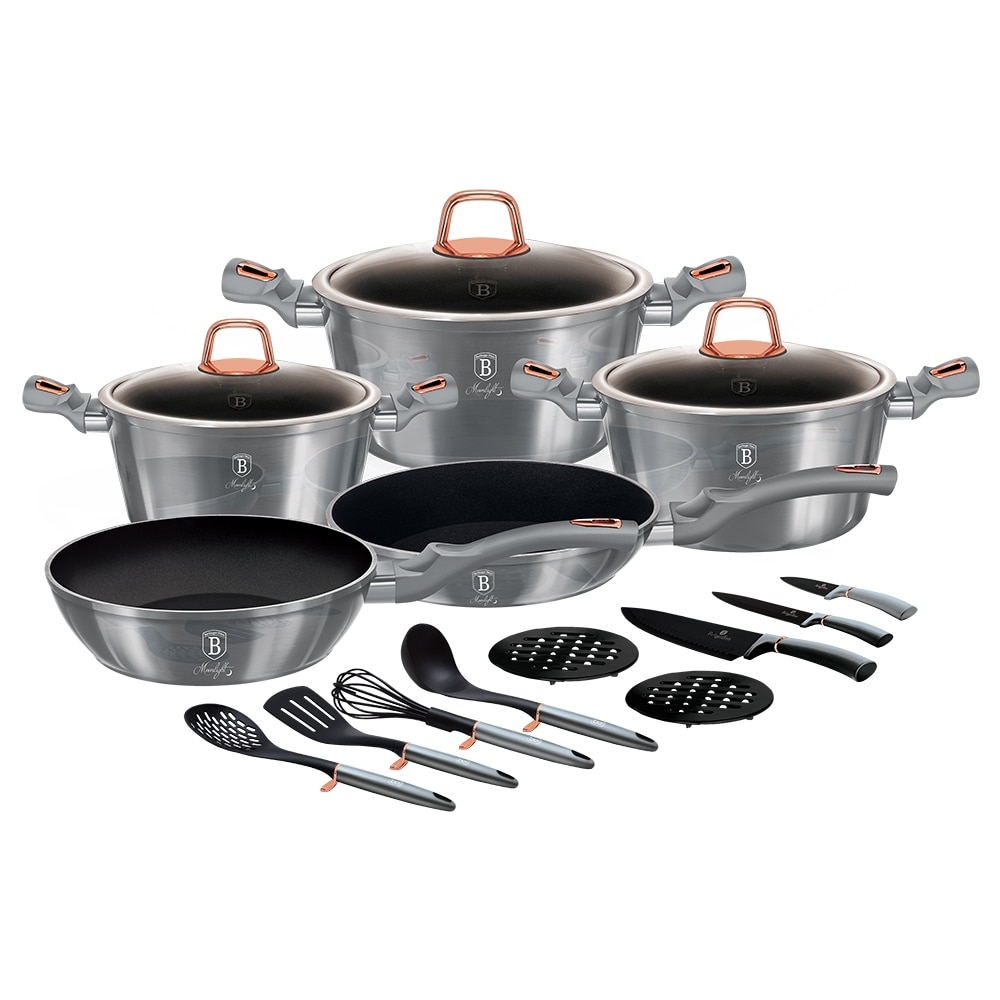 User-Friendly and Easy to Maintain cookware set 17 